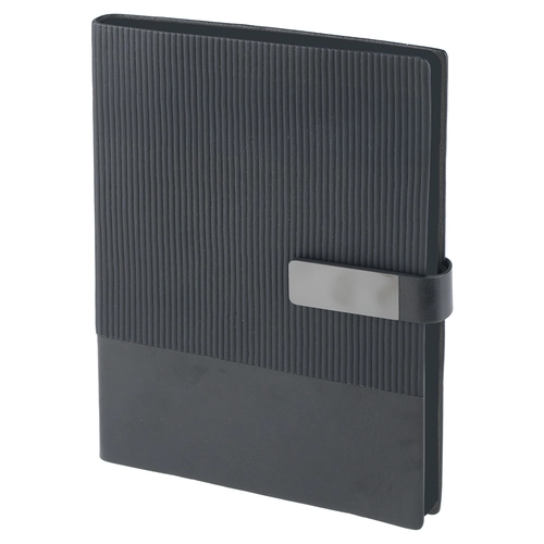 Siyah termo deri defter