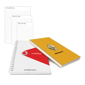 Yandan Spiralli Karton Defter