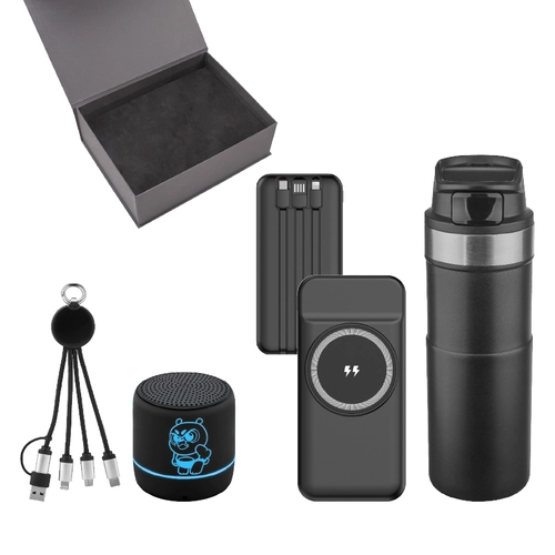 Powerbank & Kablo & Hoparlör & Termos Set