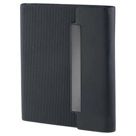 Siyah termo deri defter