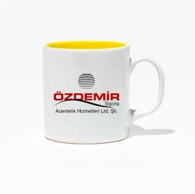 İçi Sarı Seramik Kupa