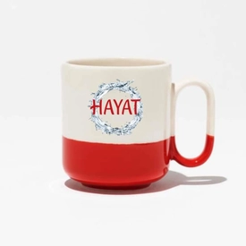 Pro Seramik Kırmızı Tabanlı Kupa