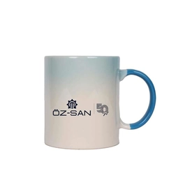 Mavi Gölgeli Seramik Kupa