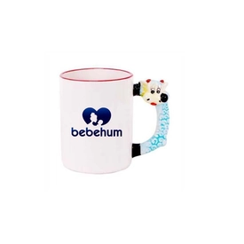 Koyun Figür Kulplu Seramik Kupa