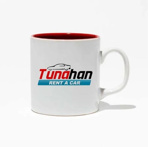 İçi Kırmızı Seramik Kupa