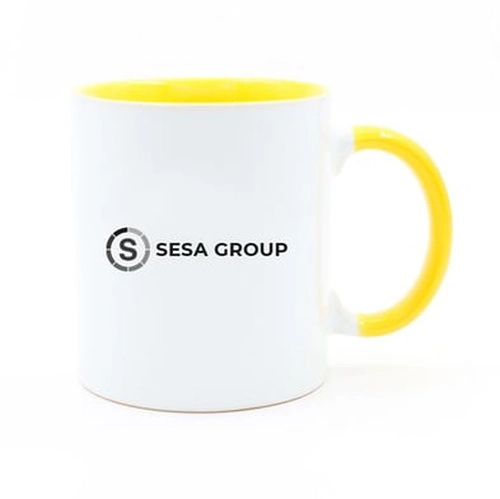 İçi & Kulbu Sarı Seramik Kupa