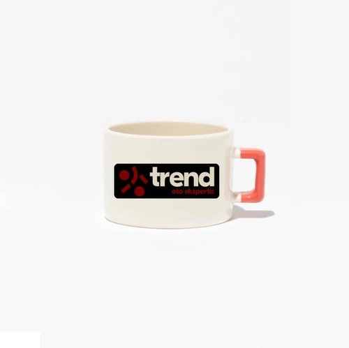 Seramik Pembe Kulplu Nescafe Fincanı