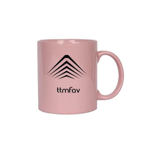 Pastel Pembe Seramik Kupa