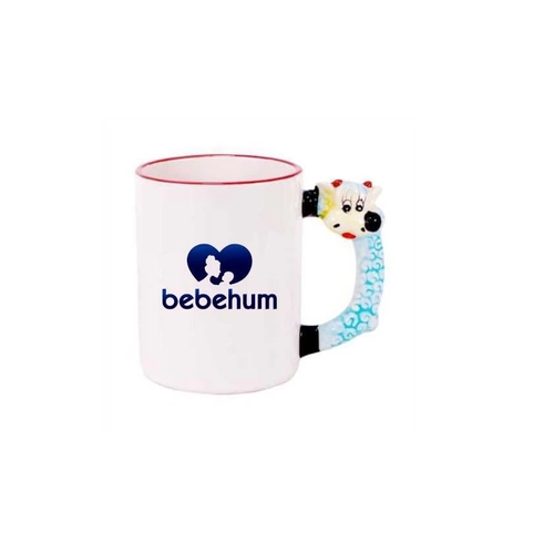 Koyun Figür Kulplu Seramik Kupa