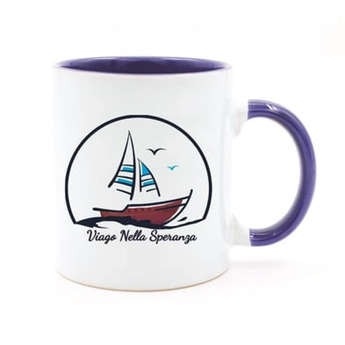 İçi & Kulbu Lacivert Seramik Kupa